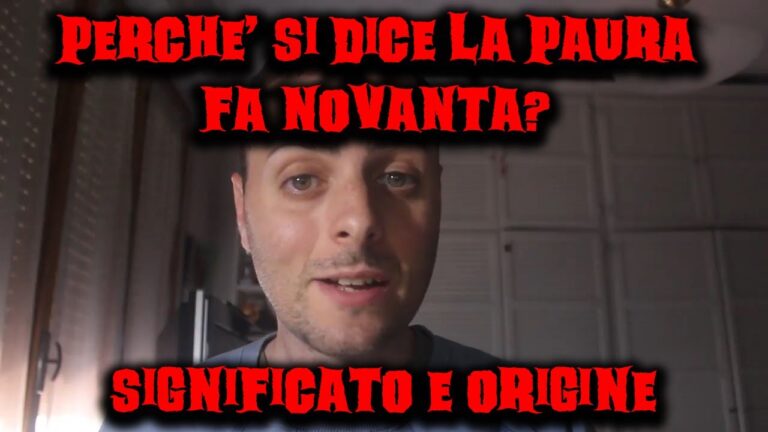 La paura fa 90: il significato