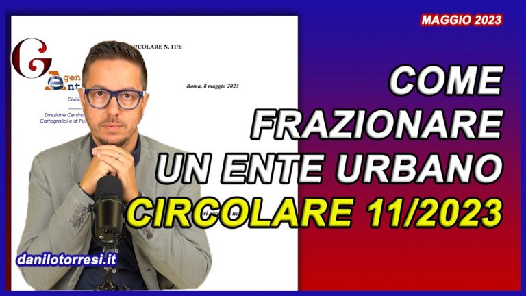 Dati catastali sezione urbana: Ottimizzazione e sintesi